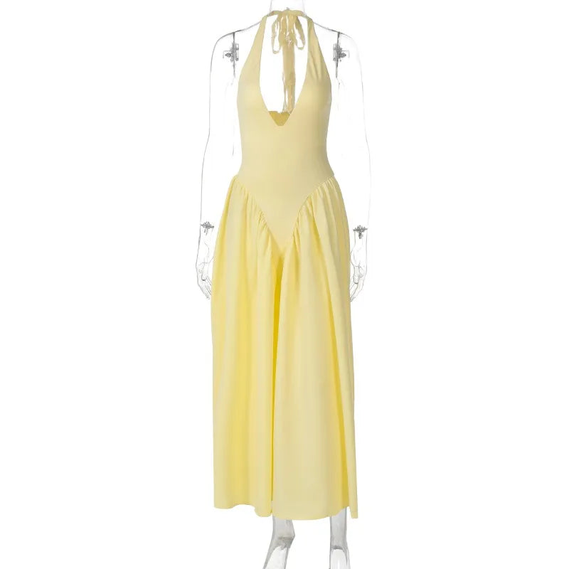 Elegant Halter Dress