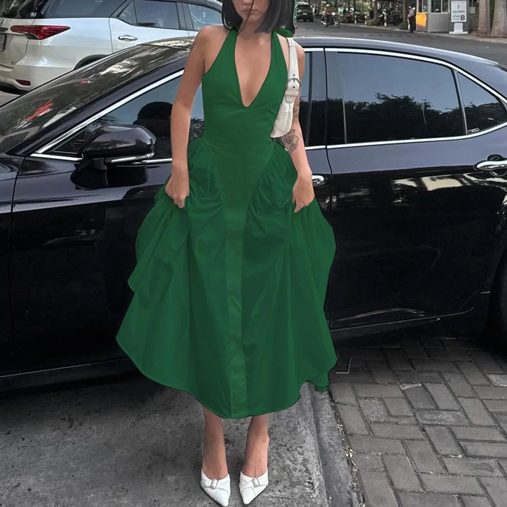 Elegant Halter Dress