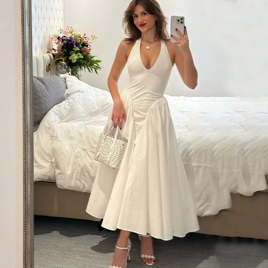 Elegant Halter Dress