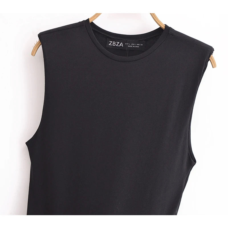 Sleeveless Belted Midi Dress