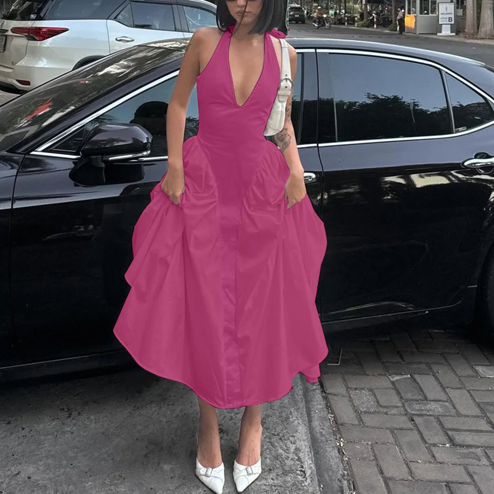 Elegant Halter Dress