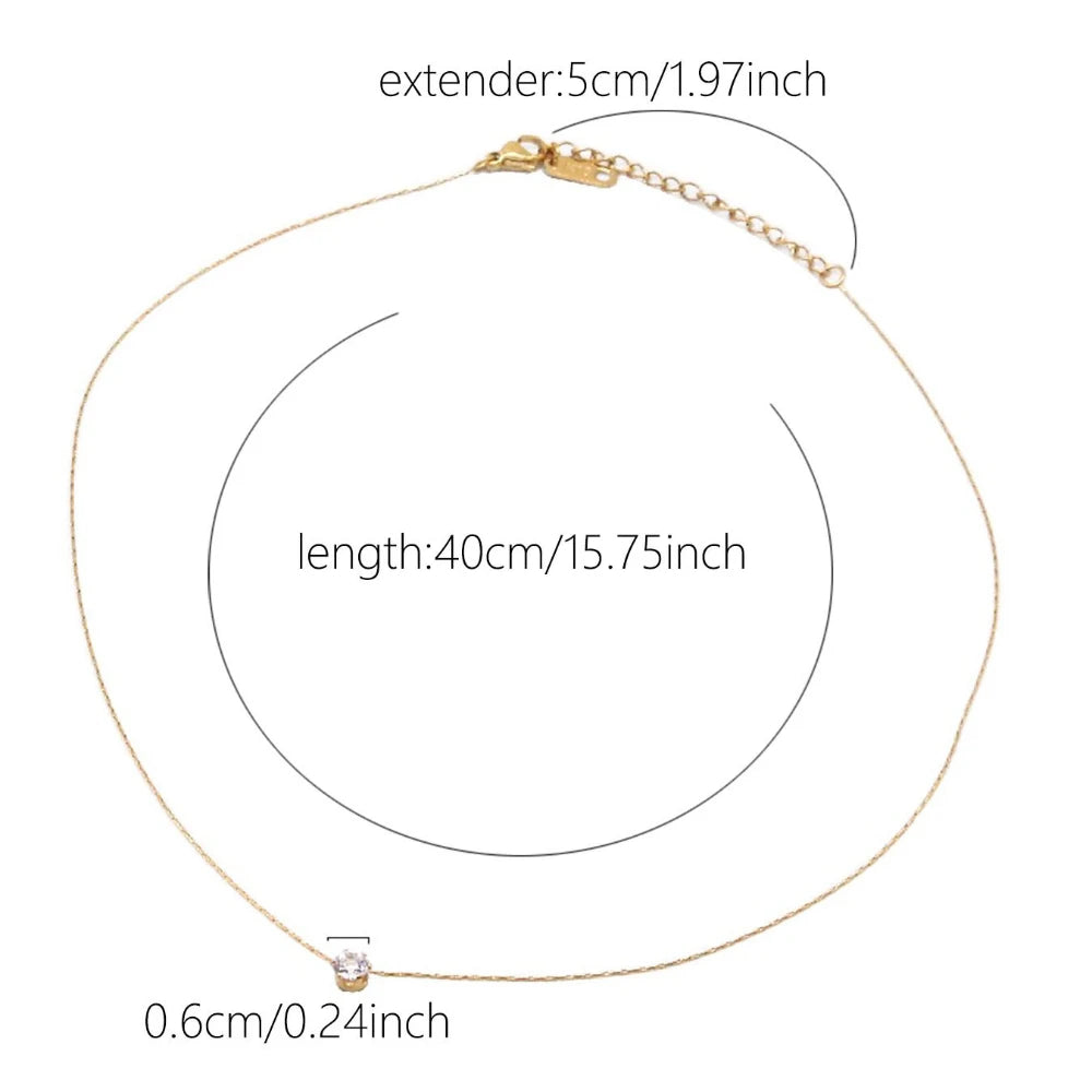 Elegant Crystal Collar minimalist