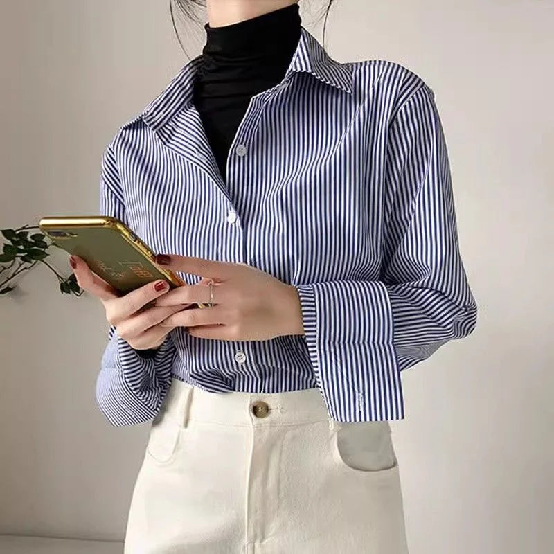 Classic Striped Button Shirt