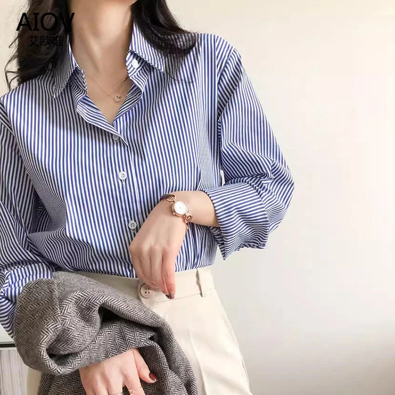 Classic Striped Button Shirt