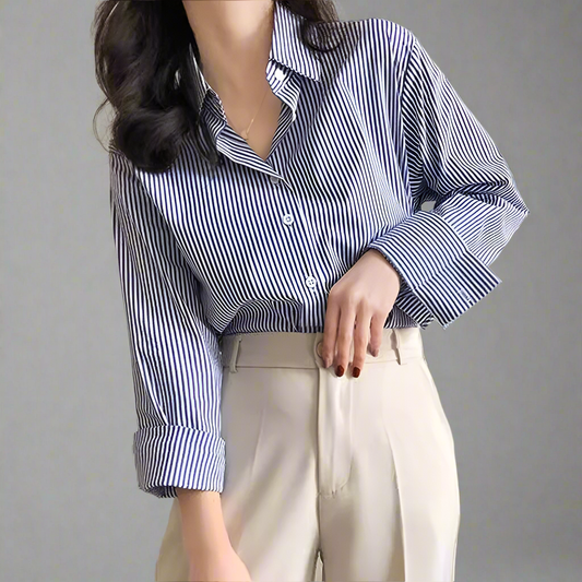 Classic Striped Button Shirt
