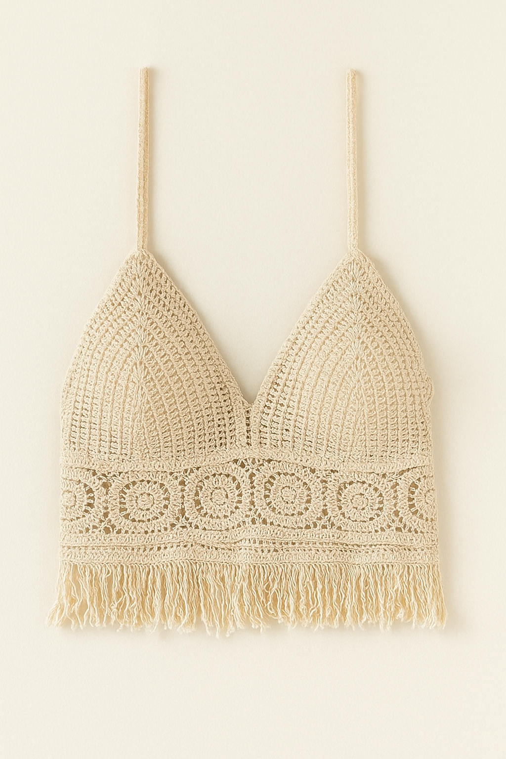 Crochet Fringe Halter Top