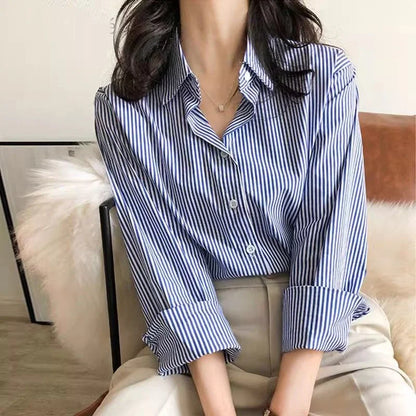 Classic Striped Button Shirt