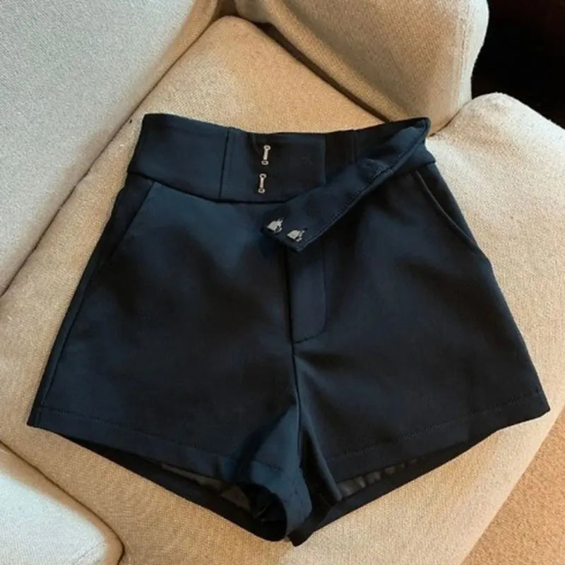High-Waisted Tailored Shorts