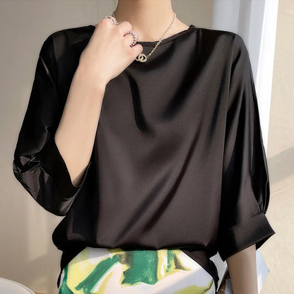 Satin Boxy Blouse