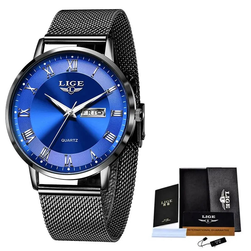 LIGE - Elegant Quartz Watch