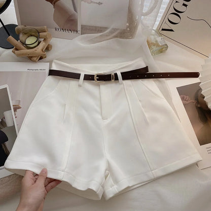 [Buy 1 Get 2] Women's Casual Belted Shorts