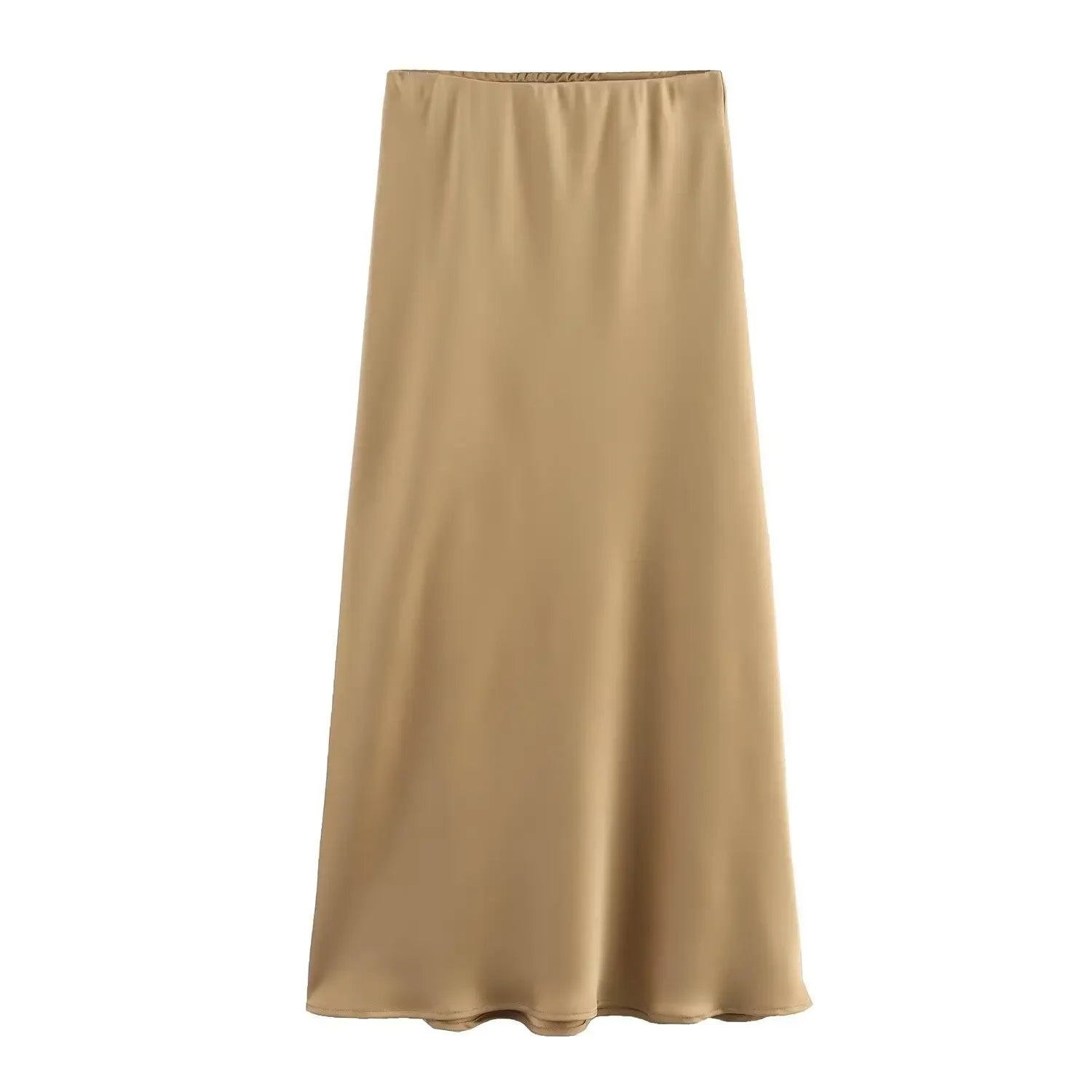 Satin Skirt High Waist