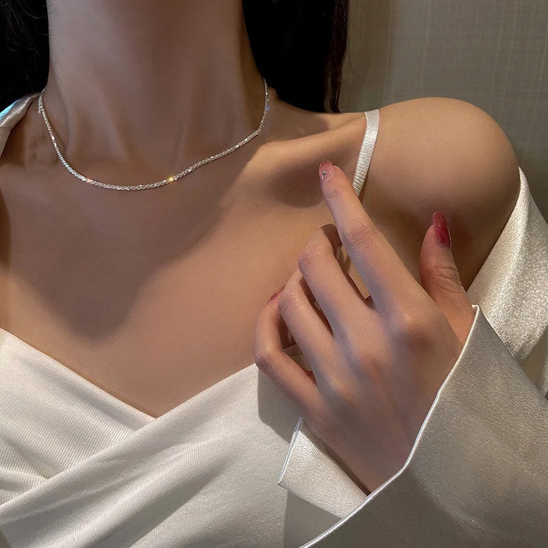 Sparkling Twist Set – Necklace &  Bracelet