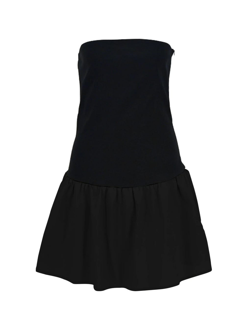 Strapless Black Beach Dress