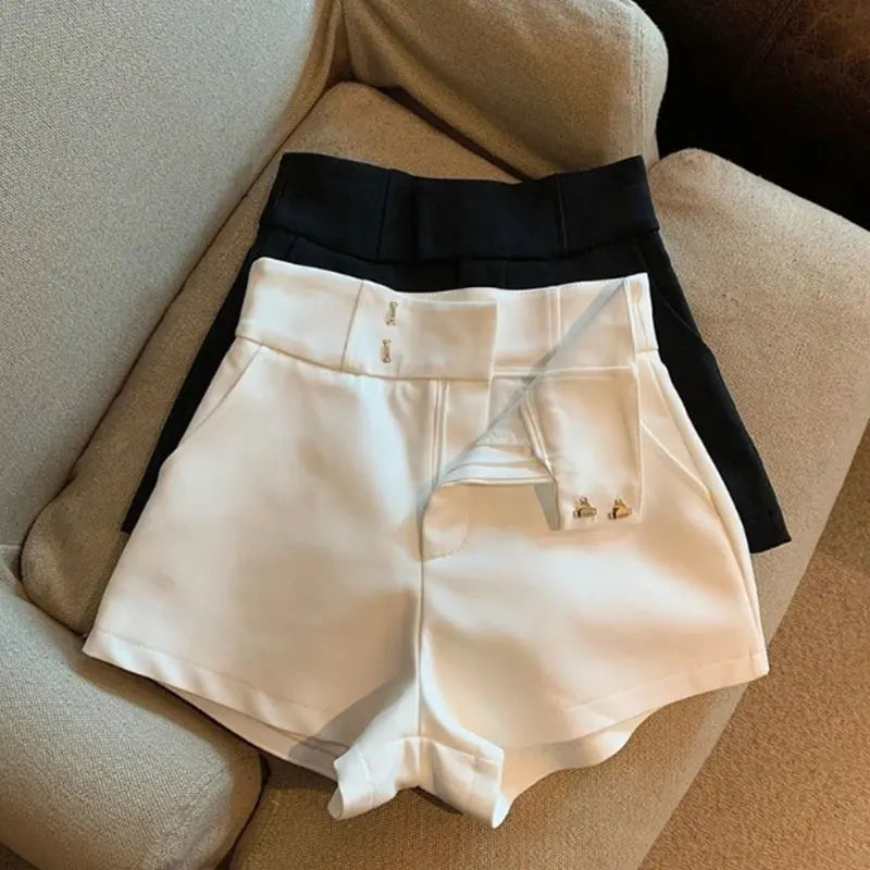 High-Waisted Tailored Shorts
