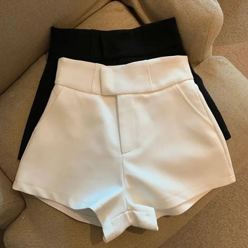 High-Waisted Tailored Shorts