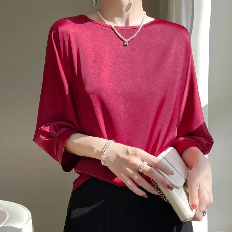 Satin Boxy Blouse