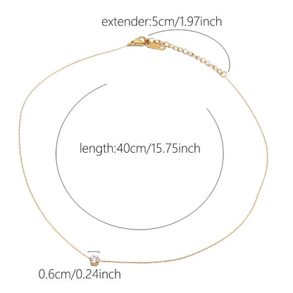 Elegant Crystal Collar minimalist