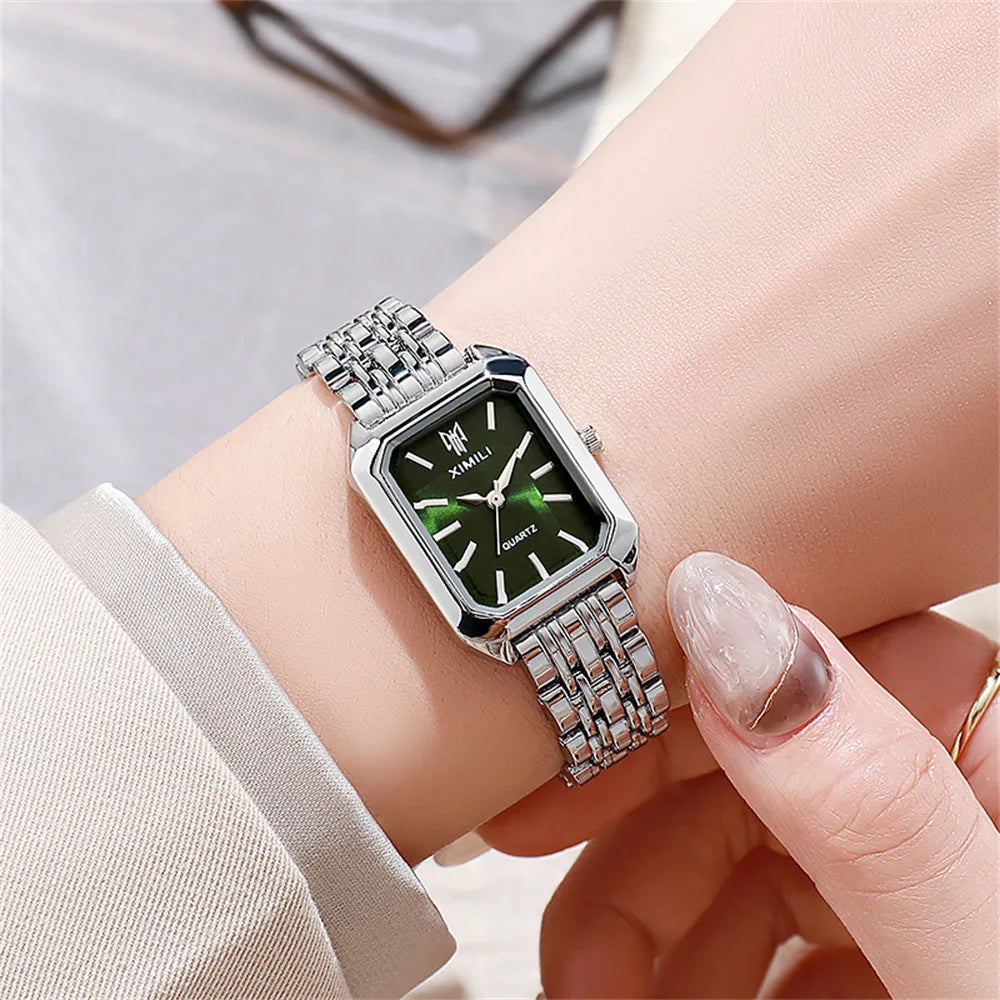 Square Watch Quartz Roman Scale Clock