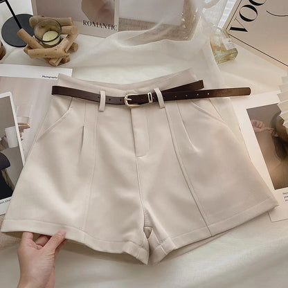 [Buy 1 Get 2] Women's Casual Belted Shorts