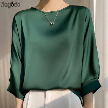 Satin Boxy Blouse
