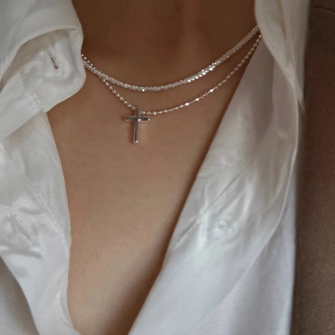Double Twisted Crystal Necklace
