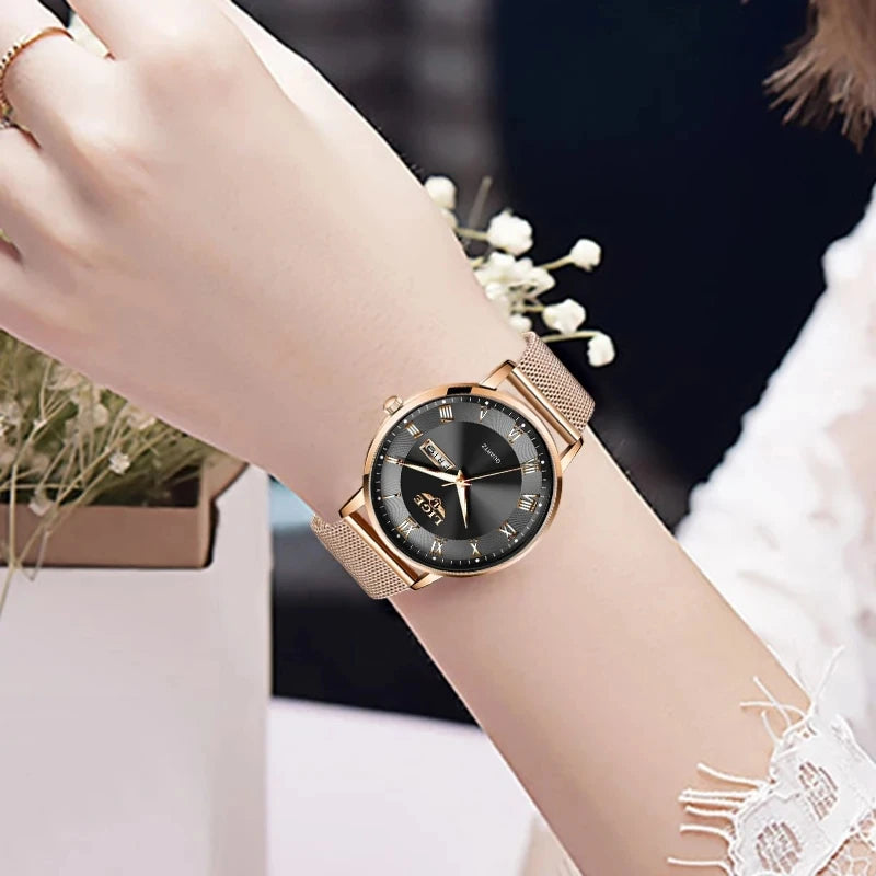 LIGE - Elegant Quartz Watch