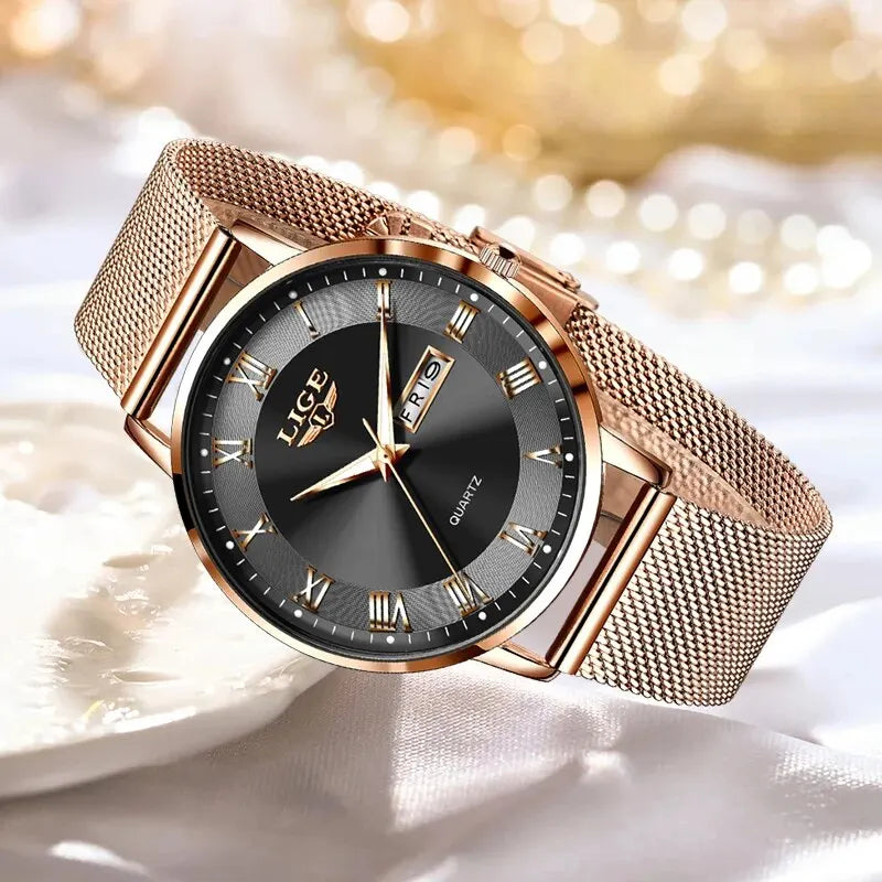 LIGE - Elegant Quartz Watch