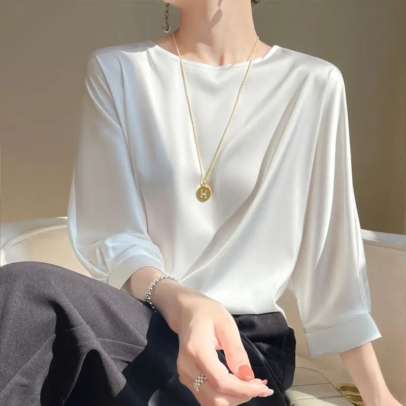 Satin Boxy Blouse