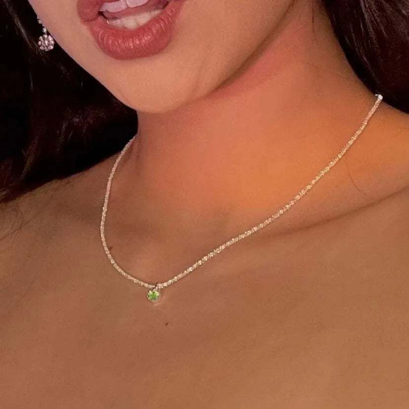 Double Twisted Crystal Necklace