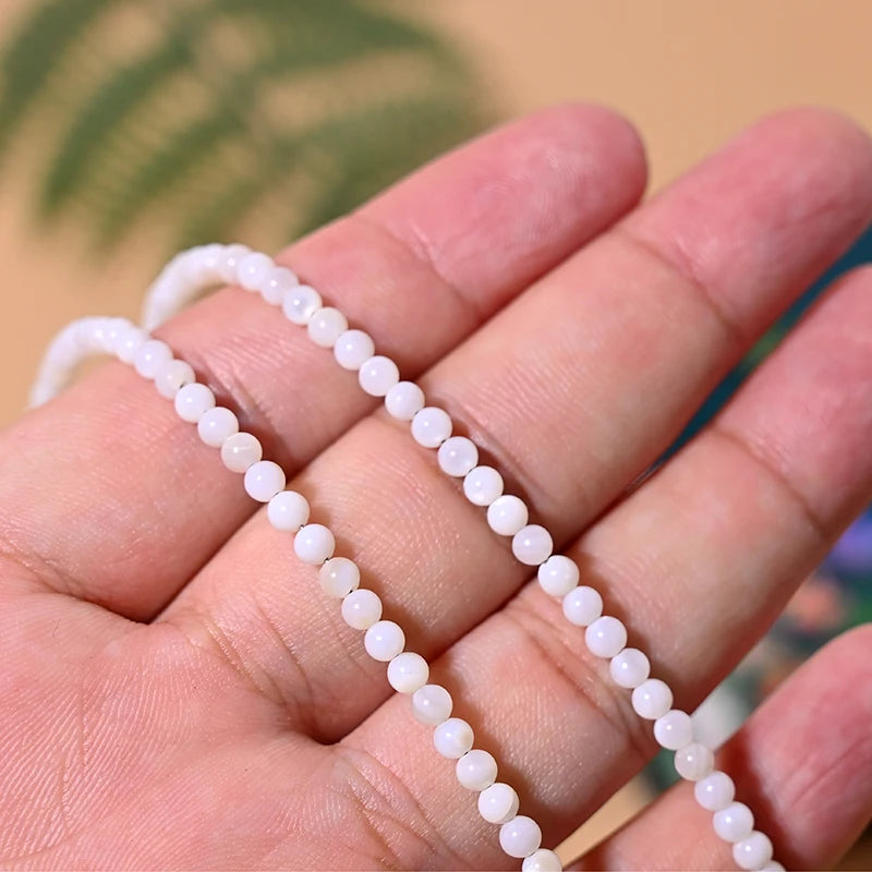 Gold-Plated Pearl Bead Necklace