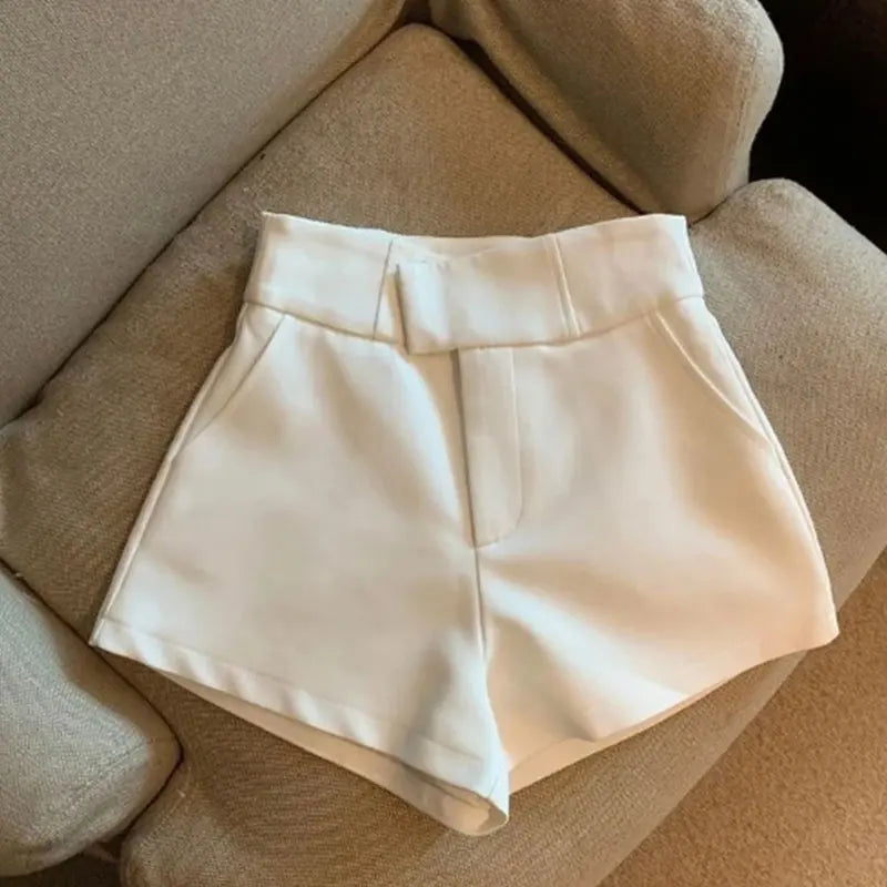 High-Waisted Tailored Shorts
