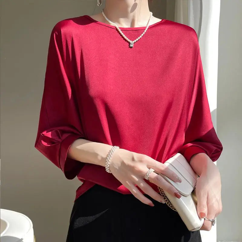 Satin Boxy Blouse