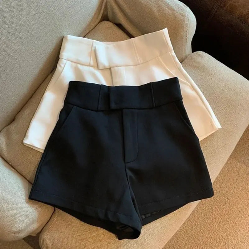 High-Waisted Tailored Shorts