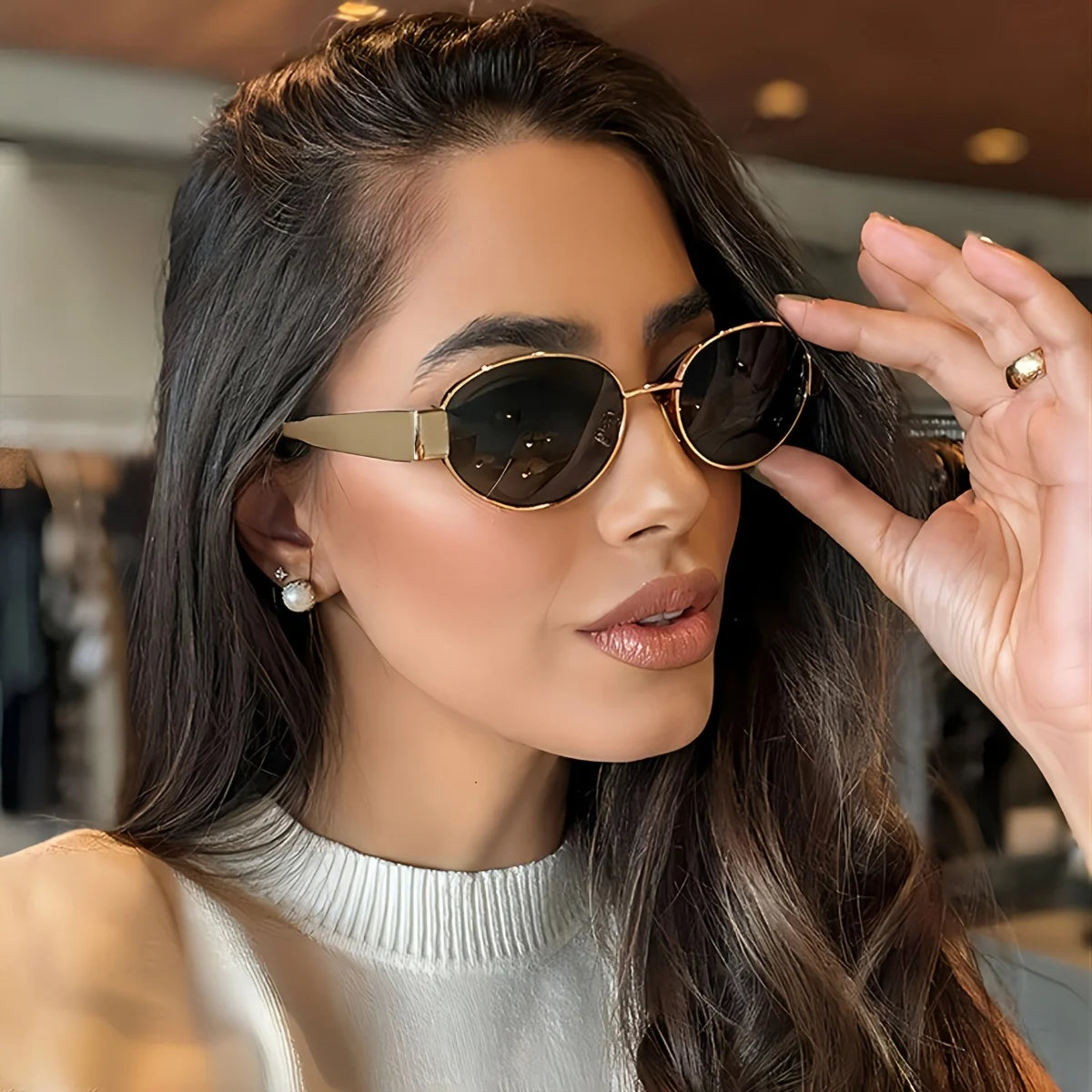 Eclipse Oval Sunglasses