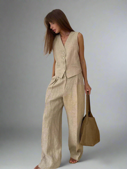women's linen set