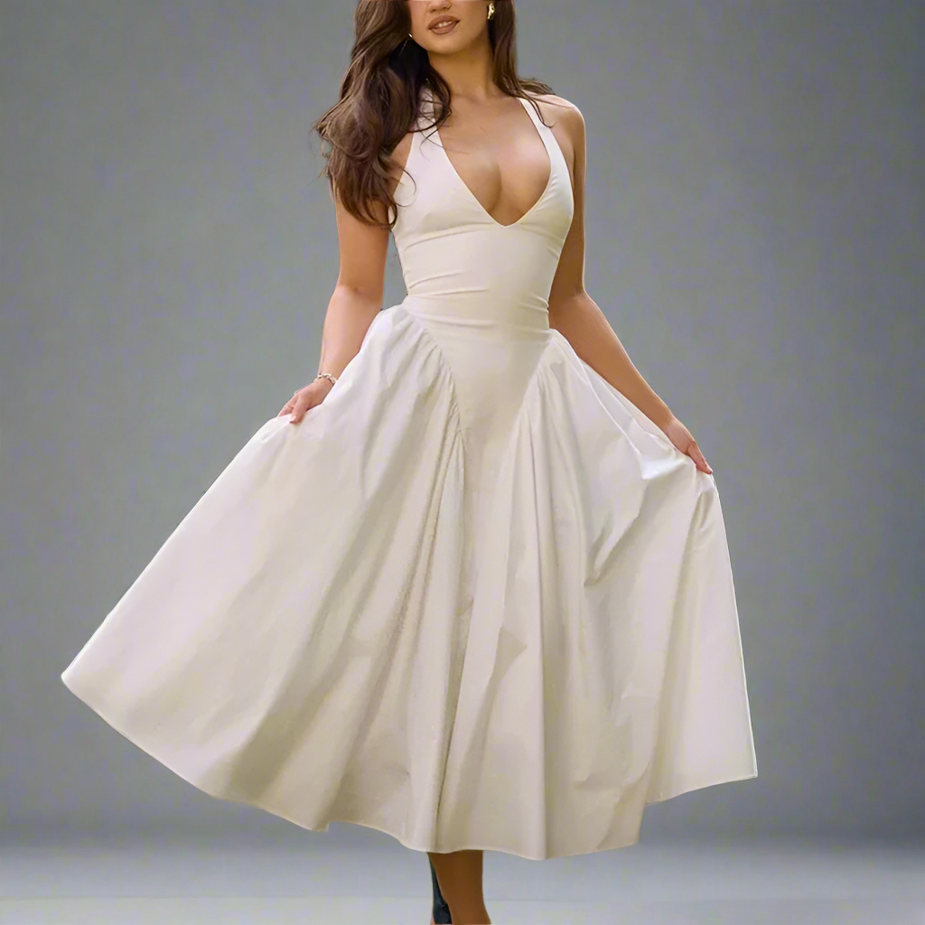 Elegant Halter Dress