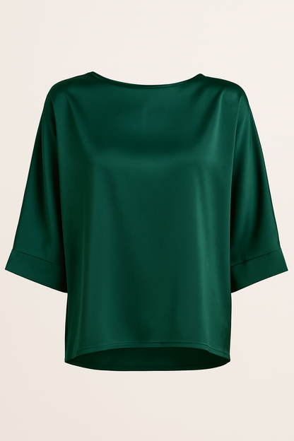 Satin Boxy Blouse